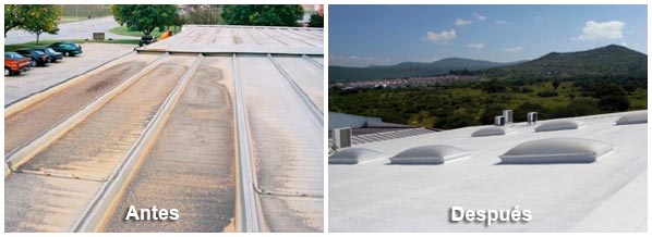 ArmaFLEX-Aplicaciones-RetechadoTPOsobreLaminaExistente-AntesyDespues Antes y Después - Retechado sobre Lámina Existente.